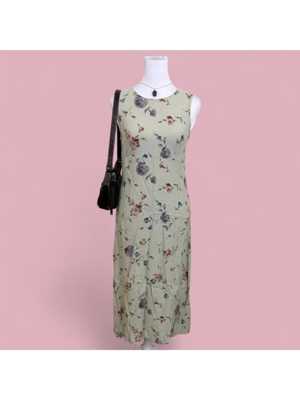 90s ditsy floral cottagecore midis dress